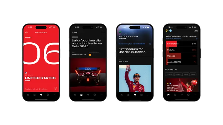 IBM e Scuderia Ferrari HP apresentam aplicação móvel renovada: descubra as novidades